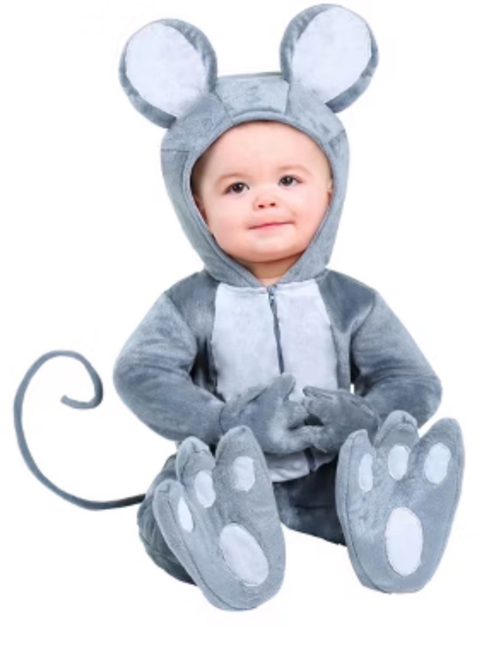 Gray Mouse Costume - Baby Jumpsuit